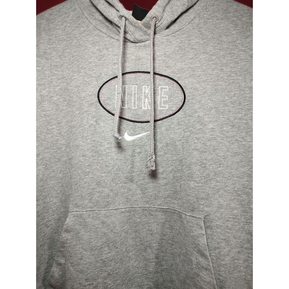 Nike Gray Center Swoosh Pullover Hoodie Women's Size 1X - Picture 3 of 8